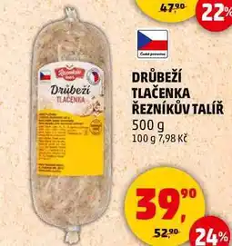 Penny Market DRŮBEŽÍ TLAČENKA ŘEZNÍKŮV TALÍŘ, 500 g nabídka