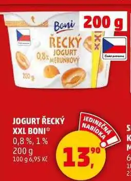 Penny Market JOGURT ŘECKÝ XXL BONI 0,8%, 200 g nabídka