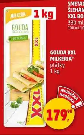 Penny Market GOUDA XXL MILKERIA plátky, 1 kg nabídka
