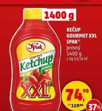 Penny Market Spak Gourmet kečup, 1400 g nabídka