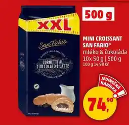 Penny Market MINI CROISSANT SAN FABIO mléko & čokoláda, 10x 50 g nabídka
