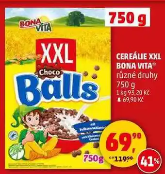 Penny Market CEREÁLIE XXL BONA VITA různé druhy, 750 g nabídka