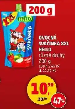 Penny Market HELLO OVOCNÁ SVAČINKA XXL různé druhy, 200 g nabídka