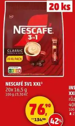 Penny Market NESCAFÉ 3V1 XXL, 20x 16,5 g nabídka