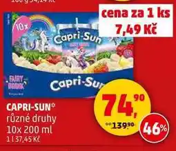 Penny Market CAPRI-SUN různé druhy, 10x 200 ml nabídka