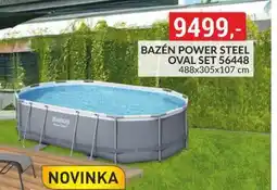 Baumax Bazén power steel oval set nabídka