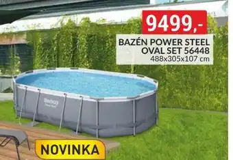 Baumax Bazén power steel oval set nabídka
