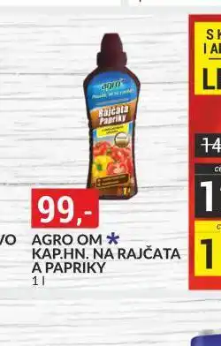 Baumax Agro om kap. hnoj. na rajčata a papriky nabídka