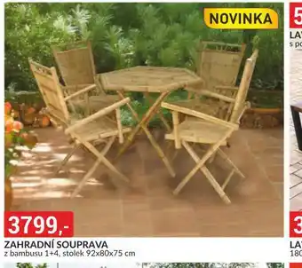Baumax Zahradní souprava z bambusu nabídka
