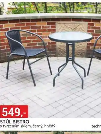 Baumax Stůl bistro nabídka