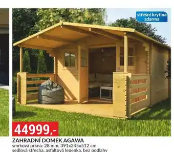 Baumax Zahradní domek agawa nabídka