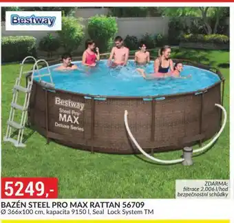 Baumax Bazén steel pro max rattan nabídka
