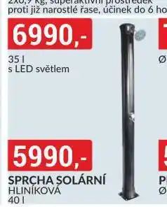 Baumax Sprcha solární hliníková nabídka