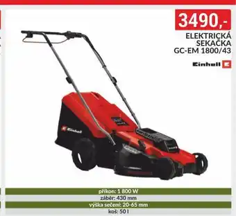 Baumax Elektrická sekačka nabídka