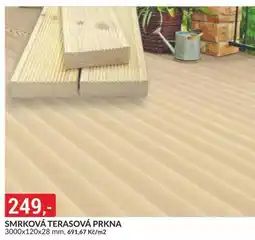 Baumax Smrková terasová prkna nabídka