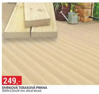 Baumax Smrková terasová prkna nabídka