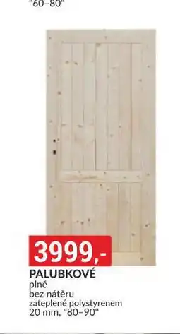 Baumax Dveře palubkové plné nabídka