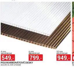 Baumax Polykarbonátové desky 10 mm nabídka