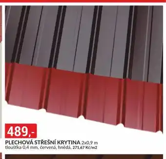 Baumax Plechová střešní krytina nabídka