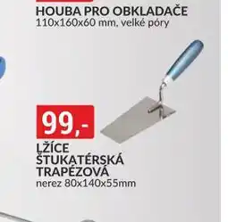 Baumax Lžíce štukaterská tzrapézová nabídka