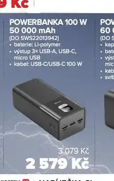 Auto Kelly Powerbanka 100 w 50 000 mah nabídka
