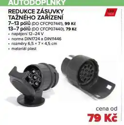 Auto Kelly Redukce zásuvky tažného zařízení 13-7 pólů nabídka