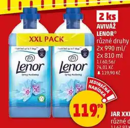 Penny Market AVIVÁŽ LENOR různé druhy, 2x 990 ml/ 2x 810 ml nabídka