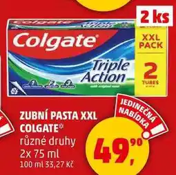 Penny Market ZUBNÍ PASTA XXL COLGATE různé druhy, 2x 75 ml nabídka