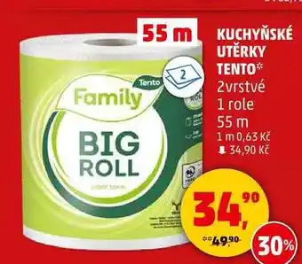Penny Market KUCHYŇSKÉ UTĚRKY TENTO 2vrstvé, 1 role nabídka