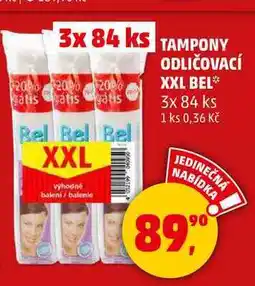 Penny Market TAMPONY ODLIČOVACÍ XXL BEL, 3x 84 ks nabídka