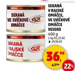 Penny Market SEKANÁ V RAJSKÉ OMÁČCE, 400 g nabídka