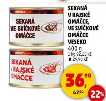Penny Market SEKANÁ V RAJSKÉ OMÁČCE, 400 g nabídka