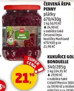Penny Market ČERVENÁ ŘEPA PENNY plátky, 670/430g nabídka