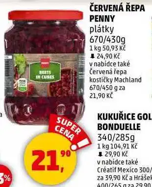 Penny Market ČERVENÁ ŘEPA PENNY plátky, 670/430g nabídka