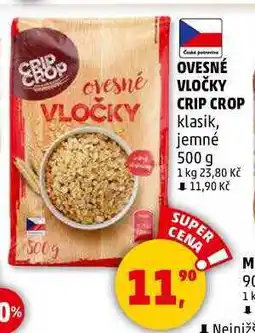 Penny Market OVESNÉ VLOČKY CRIP CROP klasik, 500 g nabídka