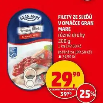 Penny Market FILETY ZE SLEĎŮ VOMÁČCE GRAN MARE různé druhy, 200 g nabídka