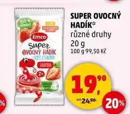 Penny Market SUPER OVOCNÝ HADÍK různé druhy, 20 g nabídka
