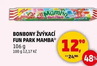 Penny Market BONBONY ŽVÝKACÍ FUN PARK MAMBA, 106 g nabídka