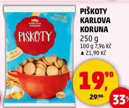 Penny Market PIŠKOTY KARLOVA KORUNA, 250 g nabídka