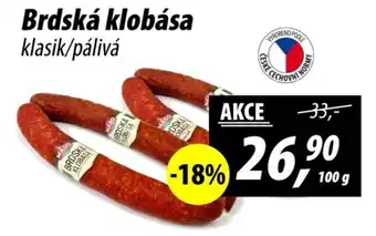 ZEMAN Brdská klobása klasik/pálivá nabídka