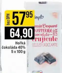 Jip Hořká čokoláda 40% nabídka