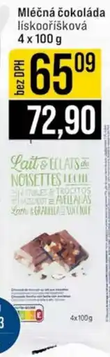 Jip Mléčná čokoláda lískooříšková nabídka