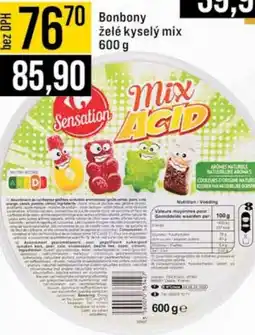 Jip Bonbony želé kyselý mix nabídka