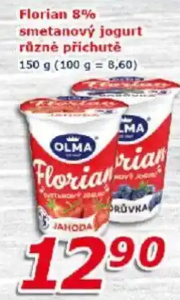 ESO MARKET Florian 8% smetanový jogurt nabídka