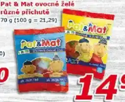 ESO MARKET Pat & Mat ovocné želé nabídka