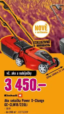 Hornbach Aku sekačka Power X-Change GC-CLM18/220Li nabídka