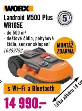 Hornbach Landroid M500 Plus (5) WR165E nabídka