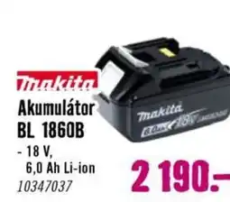 Hornbach MAKITA Akumulátor BL 1860B nabídka