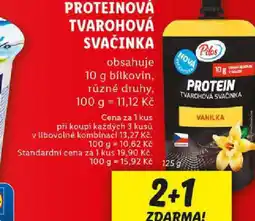 Lidl Proteinová tvarohová svačinka nabídka