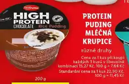 Lidl Protein puding mléčná krupice nabídka
